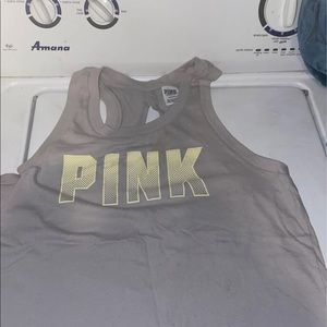 Vs pink open back tank